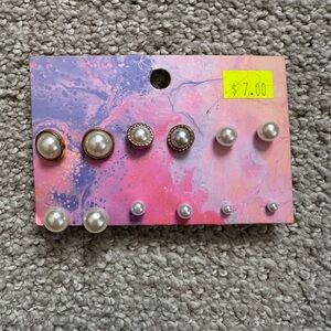 Pearl Earring 6 Pack